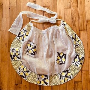 Vintage 60s Sheer Kitchen Apron